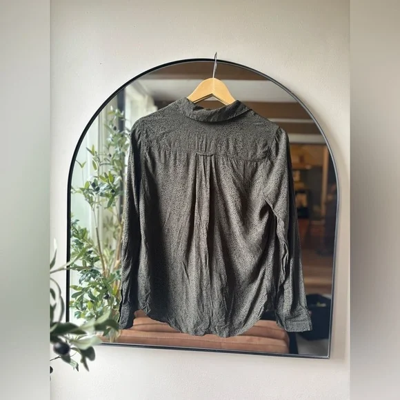 RAILS | rebel top in olive speckled | size xs - Picture 3 of 5